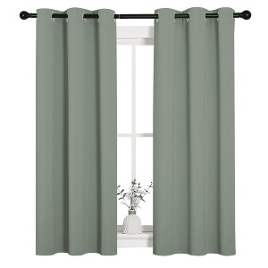 NICETOWN Grommet Top Blackout Curtains, Thermal Insulated Noise Reducing Window Drapes (Set of 2) - 1 of 4