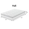 AZL1 Life Concept Beds Hybrid Mattress Gel Memory Foam and Pocket Coils Practical and Safe for Enhanced Sleep Comfort, White, 74.8"*53.9"*9.8" - 3 of 4