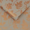 Luna Natural Cream and Copper Leaves Trail Paste the Wall Wallpaper - 3 of 4