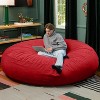 Jaxx 6 Foot Cocoon - 2-in-1 Convertible Bean Bag Bed & Large Bean Bag Chair for Adults, Premium Lush Velvet - 4 of 4