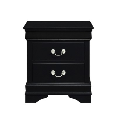 NicBex Elegant Nightstand With 3 Drawers Wooden Bedside Table End Table for Bedroom, Living Room