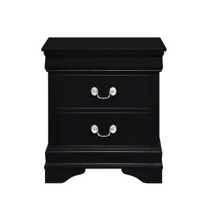 NicBex Elegant Nightstand With 3 Drawers Wooden Bedside Table End Table for Bedroom, Living Room - 1 of 4