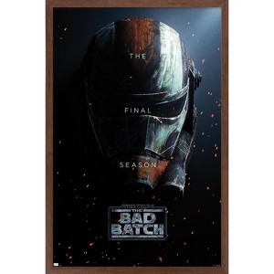 Trends International Star Wars: The Bad Batch -  Final Season Helmet One Sheet Framed Wall Poster Prints - 1 of 4