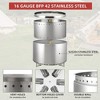 27"Stainless Steel Smokeless Outdoor Fire Pit, Burning Wood - 4 of 4
