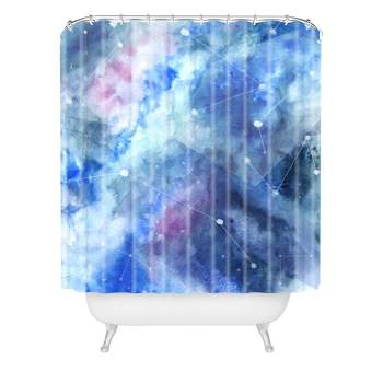 Wonder Forest Connecting Stars Shower Curtain Blue - Deny Designs