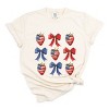 Simply Sage Market Coquette Bows And USA Strawberries Garment Dyed Tee - 2 of 4