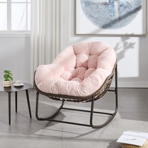 Maliang Outdoor Rattan Rocking Chair - 1 of 4