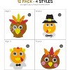 4E's Novelty 12 Pack Thanksgiving Crafts for Kids - Foam Turkey Art & Craft Kits, Fridge Magnets for Toddlers 3-8, Magnetic Turkey Fall DIY Projects - 3 of 4
