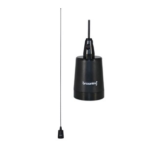 Browning® 200-Watt Pretuned Wide-Band 144 MHz to 174 MHz 2.4-dBd-Gain VHF Black Antenna with NMO Mounting - 1 of 4