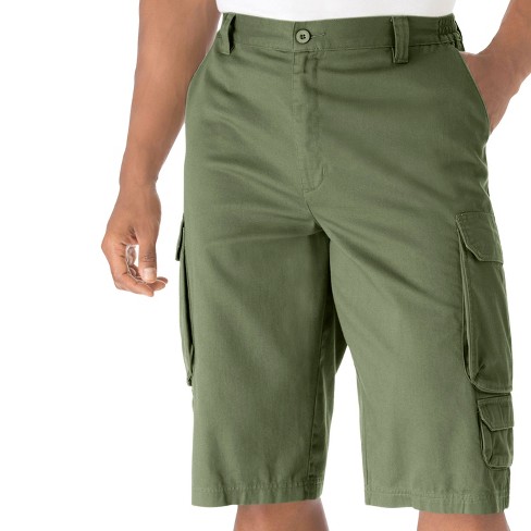 Mens cargo shorts hot sale with elastic sides