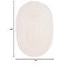 Colonial Mills Ticking Stripe Oval Braided Rug, Canvas 7'x9', Oval Shape - 2 of 2
