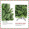 SEVOBAL Artificial Trees 5FT Artificial Christmas Tree Pre-Lit Christmas Tree with 756 Tips Xmas Tree Holiday Decoration, Green, 33"*8"*60" - 3 of 4