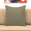 20" Forest  Cotton Throw Pillow With Buttons - 2 of 4