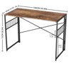 Homy Casa Harper Folding Desk with Wood Top and Metal Frame for Home Office & Small Spaces - 3 of 4
