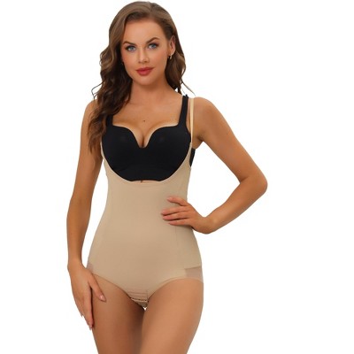 Allegra K Women's Mesh Tummy Control Full Shapewear Slimming