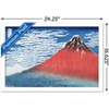 Trends International Fine Wind, Clear Morning by Katsushika Hokusai Framed Wall Poster Prints - 3 of 4