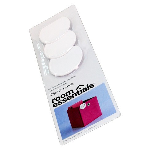 Room Essentials™ Dry Erase Fabric Bin Labels, White, 2.75″ x 3.25