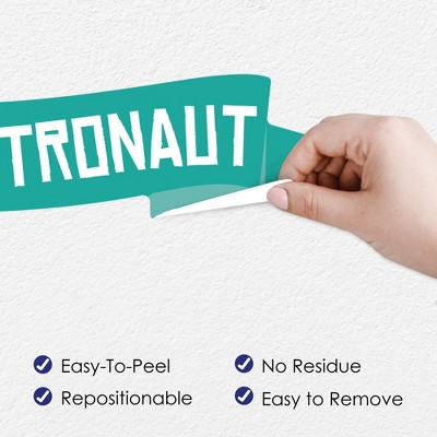 Blast Off to Outer Space Vinyl Wall Art Stickers Set