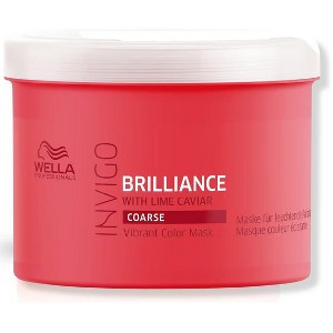 Wella INVIGO BRILLIANCE Vibrant Color Mask - THICK/COARSE Hair (16.9 oz / 500 mL XXL TUB) Color-Treated Hair Masque Treatment - 1 of 2