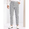 INSPIRE CHIC Men's Classic Polka Dots Pattern Flat Front Pants - 2 of 4
