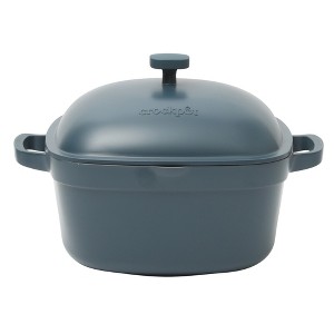 Crock-Pot Northvale Cast Aluminum Lightweight Durable 5.2 Quart Heavy Duty Dutch Oven Pot With Lid, Oven Safe, Dual Handles - 1 of 4