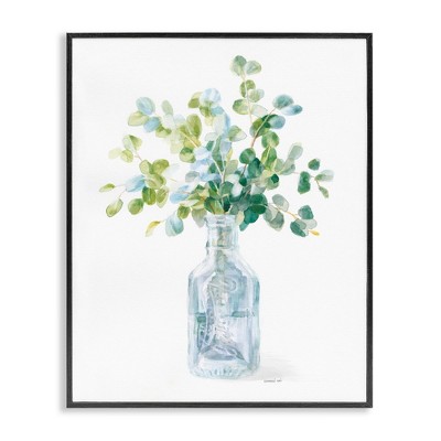 Stupell Industries Flower Jar Still Life Painting Framed Giclee Art