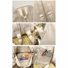 Cute Backpack with Cute Pin Accessories Plush Pendant for School Bag Student Girl Backpack Super-Capacity Waterproof Travel Backpack(Beige) - 3 of 4