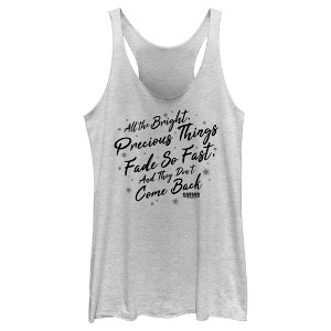 Women's The Great Gatsby All the Bright Precious Things Quote Racerback Tank Top - 1 of 4