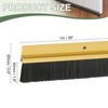 Unique Bargains Aluminum Alloy H-Shape Holder PP Bristle Rust-resistant Door Sweep 1 Pc - 2 of 3