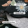 Floral rug (2'x6') for hallway, kitchen rug, ultra-thin soft, non-slip, washable, stain-resistant, bohemian style velvet rug - 3 of 4