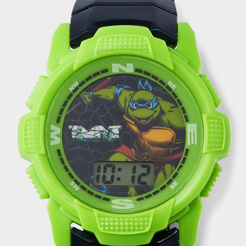 Boys&#39; Teenage Mutant Ninja Turtles LCD Watch - Green, 4 of 9