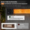EAGLE PEAK Infrared Patio Heater 1500W Carbon Fiber, Wall-Mounted Outdoor Electric Heater with Remote, ETL Certified, IP65 Weatherproof, Black - 4 of 4