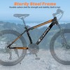 Okak 26IN Mountain Bike with 21 Speeds and Mechanical Disc Brakes, Adult Bike with High-Carbon Steel Frame, Dirt Bike for Kids & Adults - 3 of 4