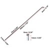 Unique Bargains Bicycle Steel Spokes 14G Bike Spoke with Nipples Black 40 Pcs - 3 of 4