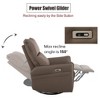 CAVINAS Rocking Recliner Chair, Swivel Nursery Rocking Chair, Swivel Chair Accent Chair, Glider Chair with Side Pocket, Home Theater Seating - 2 of 4