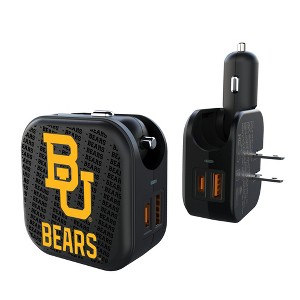 NCAA Big 12 Universities Text Backdrop 18-Watt 2 in 1 USB A/C Charger - 1 of 3