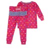 RuffleButts SoftSnooze Toddler Girls Ruffle Long Sleeve Pajama Set - 2 of 4
