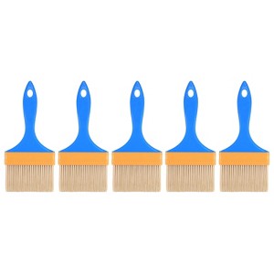 Unique Bargains Nylon Bristle Wall Treatment Tool Paint Brush with PP Handle 5 Pcs - 1 of 4
