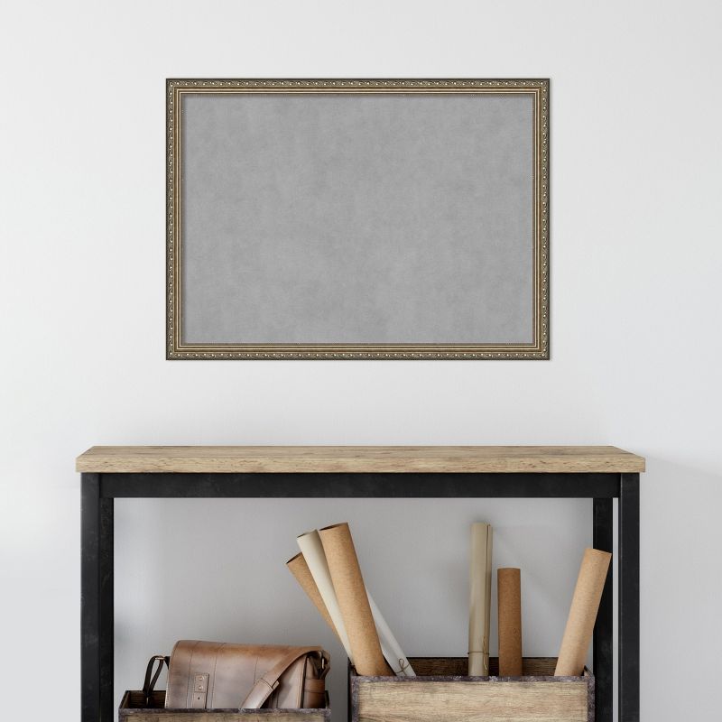 Amanti Art Parisian Silver Wood Framed Magnetic Board, 5 of 6