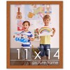 PosterPalooza | Photo Size Slim Profile Brown Frame - UV Acrylic, Foam Board Backing, Hanging Hardware - 2 of 4
