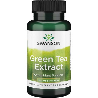 Swanson Herbal Supplements Green Tea Extract 500 mg Capsule 60ct.