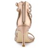Allegra K Women's Ankle Strap Rhinestone Stiletto Heel Heeled Sandals - 4 of 4