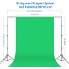 MaseiKar Photography Lighting kit,8.5x10ft Backdrop Stands,UL Certified 5700K 800W Equivalent 24W LED Umbrella Softbox Continuous Lighting - 2 of 4
