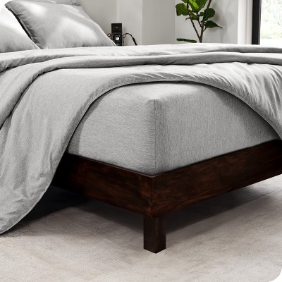 Heather Pewter Queen Down Alternative Microfiber Bed in a Bag Set