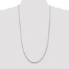 Black Bow Jewelry 3.5mm Sterling Silver Classic Solid Cable Chain Necklace - 2 of 4