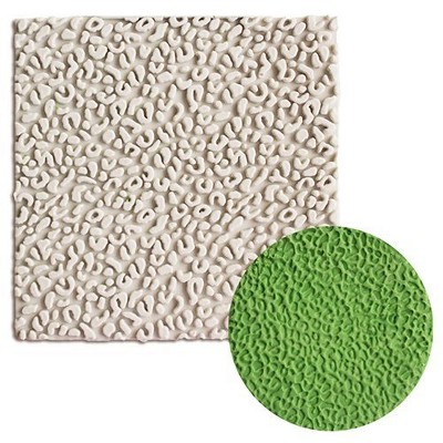 O'Creme Stucco Silicone Fondant Mold - 4" x 4" - Beige
