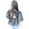 Women's Jacquard Puff Sleeve Top - KEEPSAKE - image 3 of 4