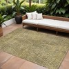 Gold Black And Charcoal Geometric Washable Indoor Outdoor Area Rug - 2 of 4