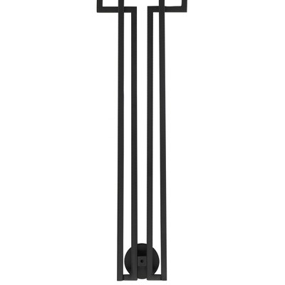 Coal and Polished Nickel 2-Light Dimmable Wall Sconce with White Linen Shade