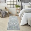 Nourison Global Vintage Ivory Light Blue Bohemian Indoor Rug - 2 of 4